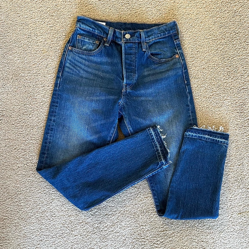Levi’s Premium 501 S, W25 L28, Dark Blue, Like new